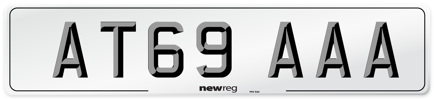 AT69 AAA Number Plate from New Reg